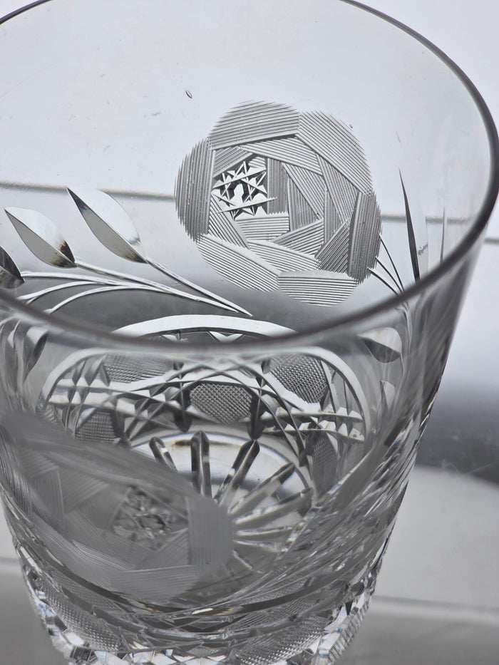 4Crystal Cut Glass DOR tumbler antique