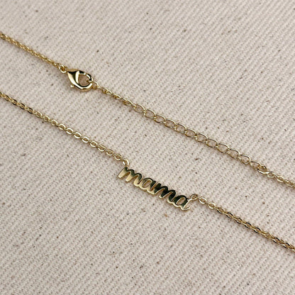 18k Gold Filled Mama Necklace