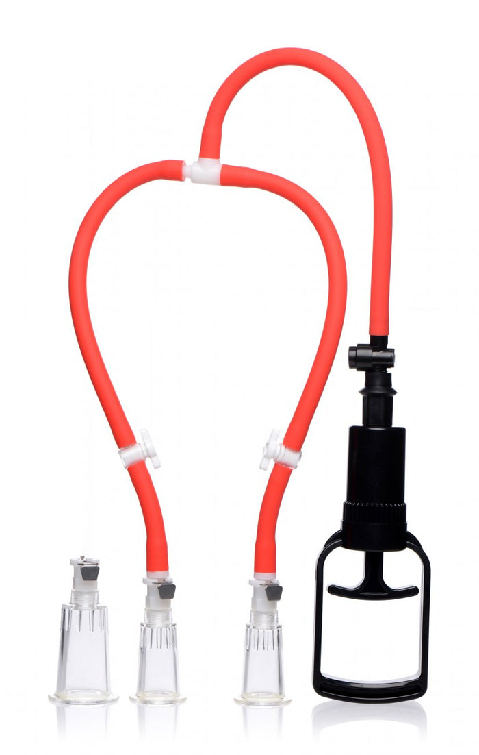 3-Way Suck Her Nipple and Clit Pump System 2