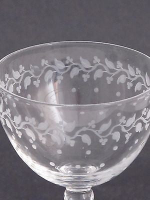 4 copper wheel etched stems glass Hand cut - O'Rourke crystal awards & gifts abp cut glass