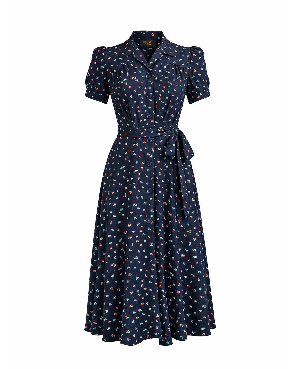 1940s Shirt-Waister Dress - Ocean Pearl