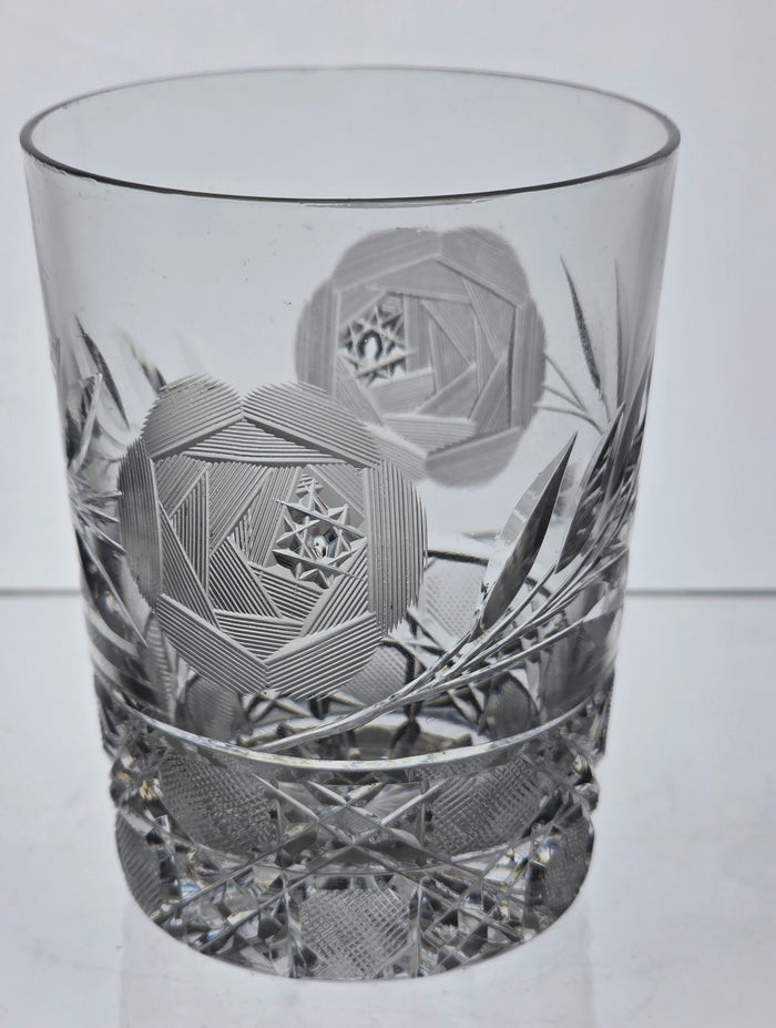 4Crystal Cut Glass DOR tumbler antique