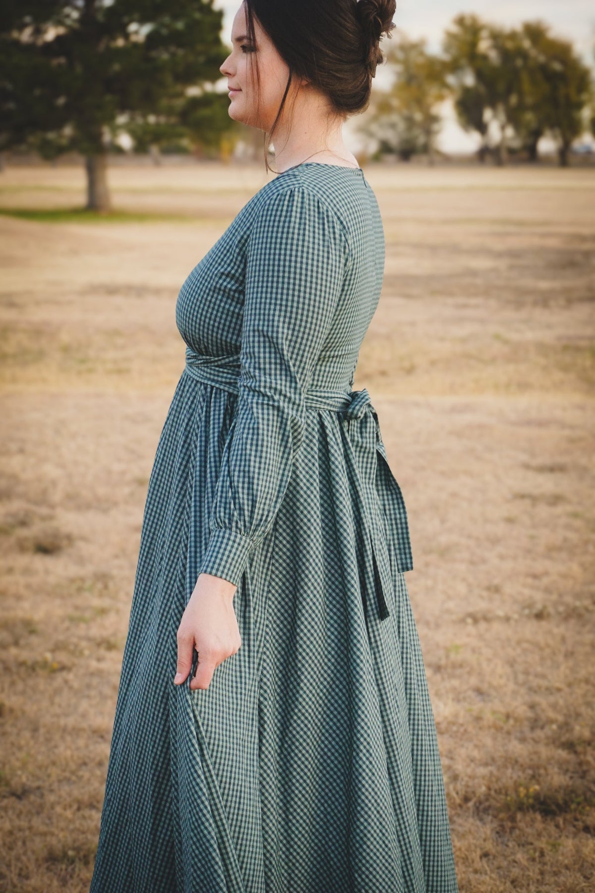 Spruce Gingham ~ Wildwood Maxi