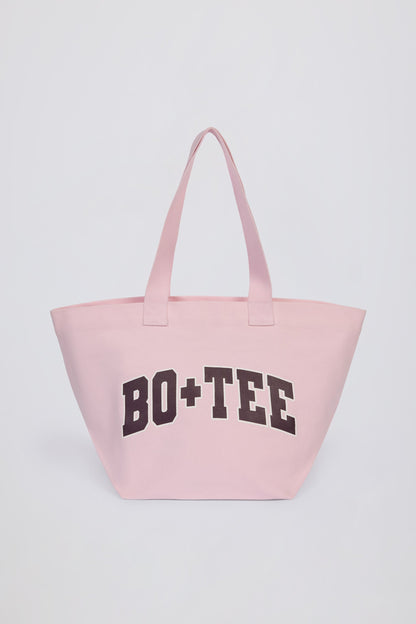 Oversized Tote Bag in Powder Pink