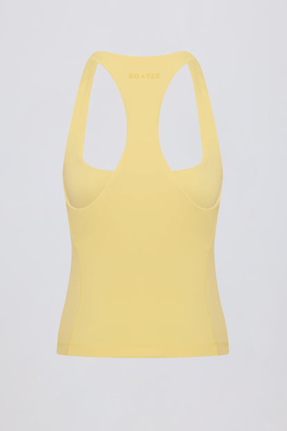 Soft Active Racerback Tank Top in Lemon