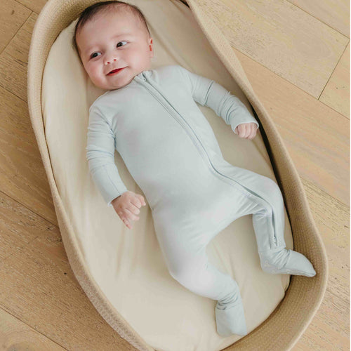 Convertible Zip-Up Footie Pajama - Air