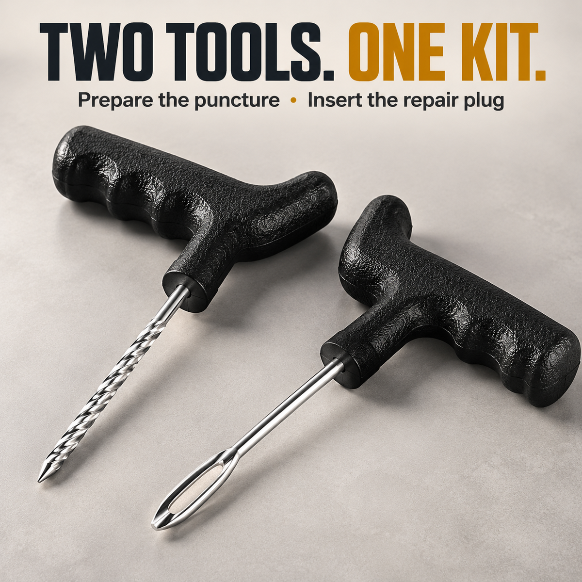 🛞 Tubeless Tire Repair Kit – Fix Punctures Easily By Yourself
