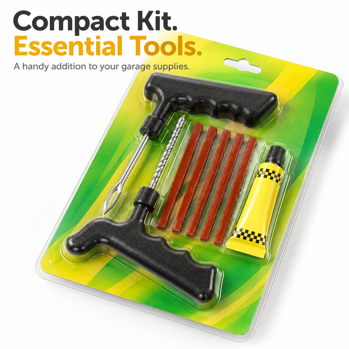 🛞 Tubeless Tire Repair Kit – Fix Punctures Easily By Yourself