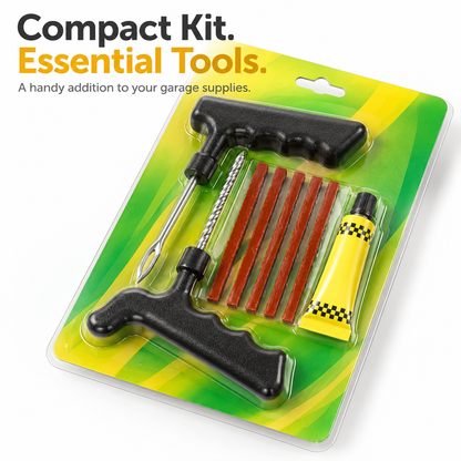 🛞 Tubeless Tire Repair Kit – Fix Punctures Easily By Yourself