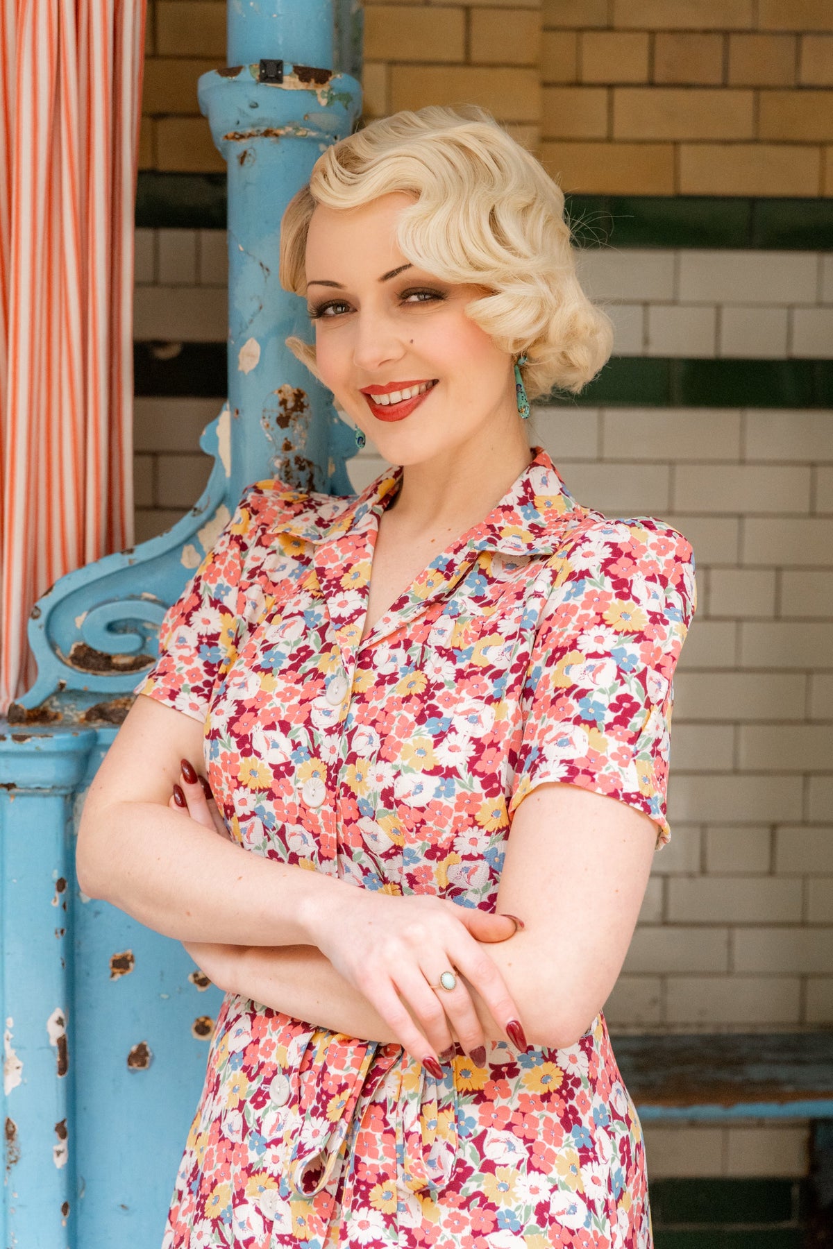 1940s Shirt-Waister Dress - Spring Parade