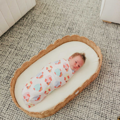 Knit Swaddle Blanket - Elmo Heart Candies