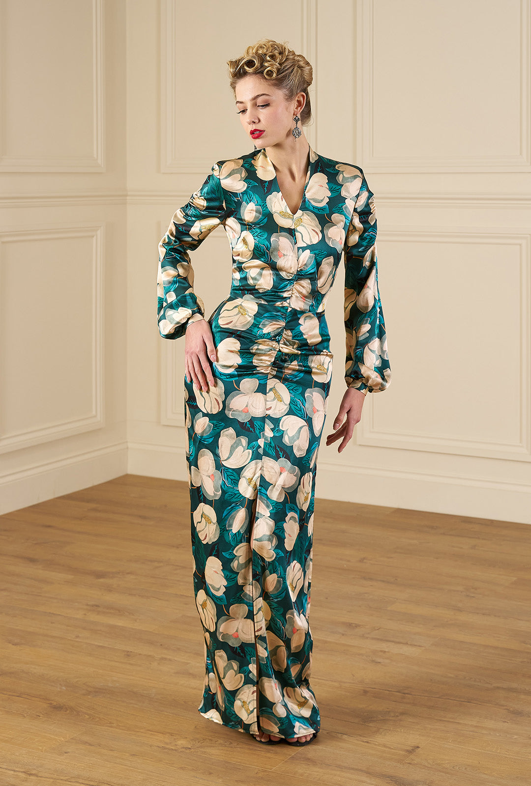 1940s Veronica Evening Gown - Celestial Bloom