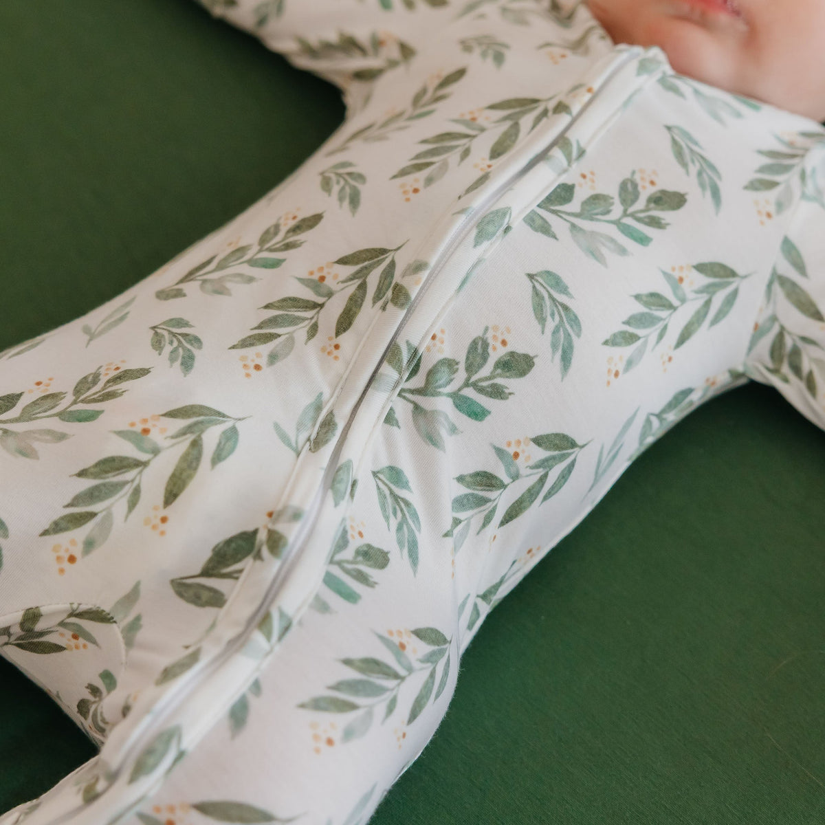 Zip-Up Footie Pajama - Fern