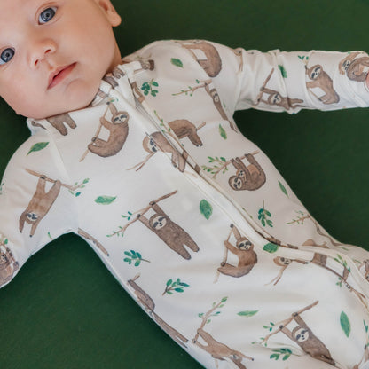 Zip-Up Footie Pajama - Noah