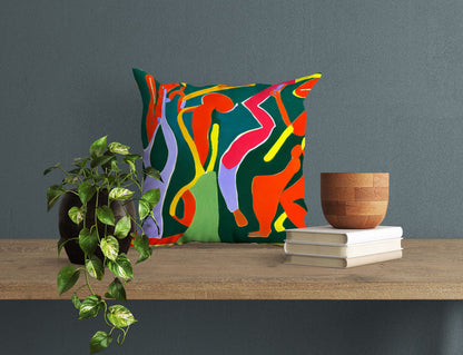 Abstract Throw Pillow, Abstract Pillow Case, Designer Pillow, Colorful Pillow Case, Large Pillow Cases, Home And Living