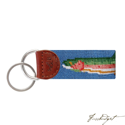 Big Trout Needlepoint Key Fob-Fussbudget.com