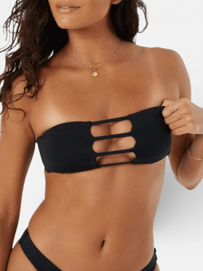 Bikini Roxy Mujer Beach Classics Bandeau Negro