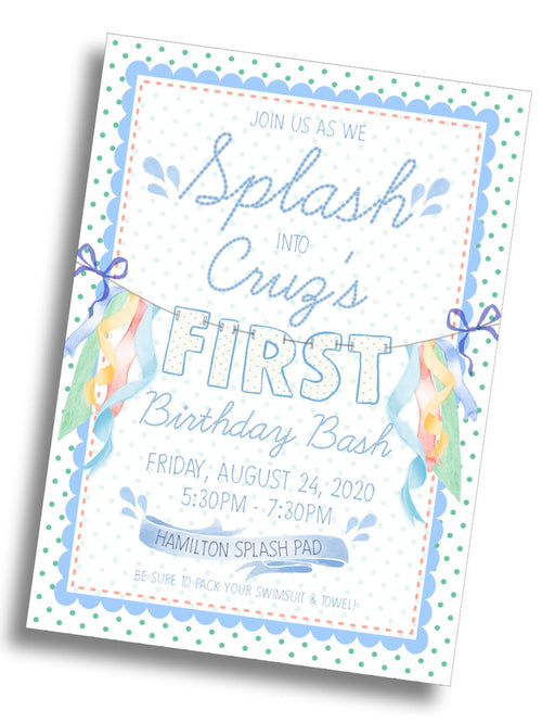 Birthday Banner Invitation
