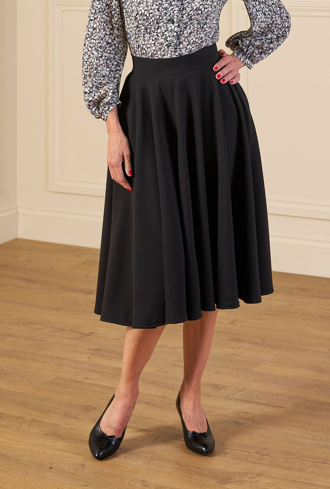 1950s Premium Circle Skirt - Black