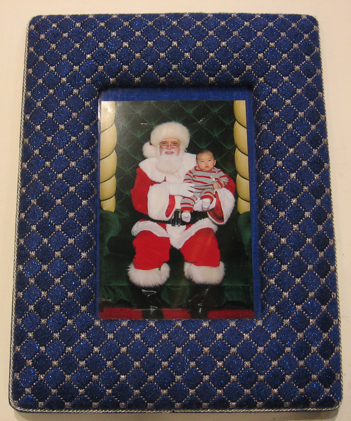 Blue Trellis Picture Frame
