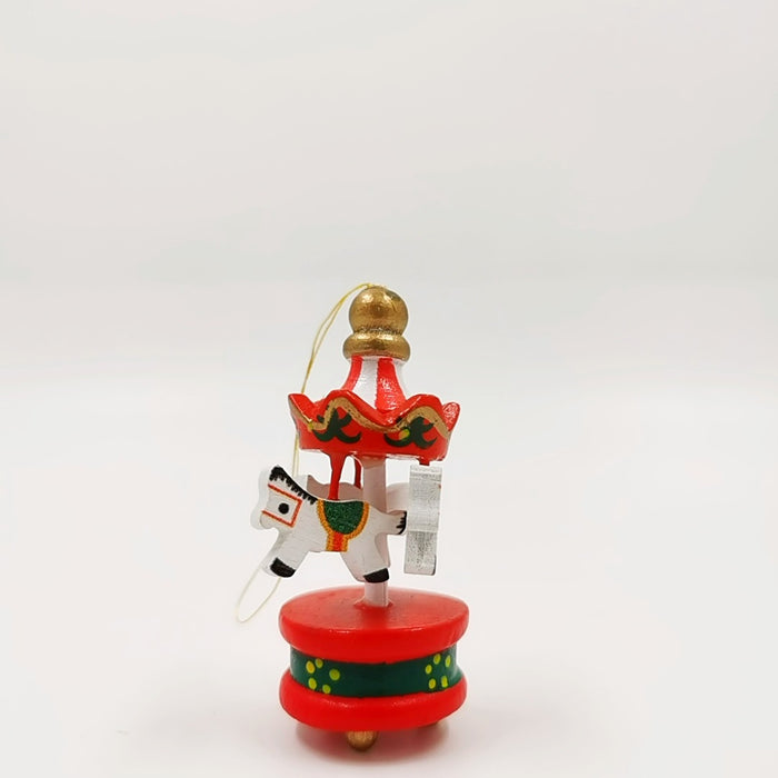 Bulk 6 Pcs Carousel Ornament Sets with Rope for Xmas Tree Decor Wholesale