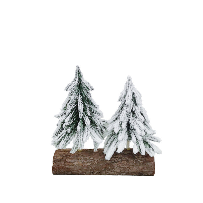 Bulk 8" Artificial Cedar Xmas Tree with Base for Party Tabletop Decor Wholesale