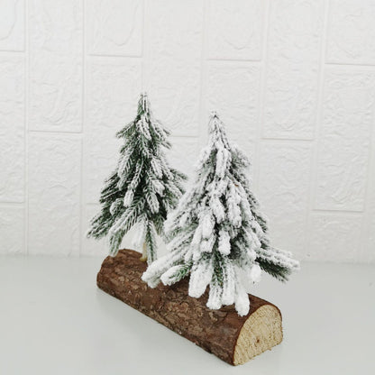 Bulk 8" Artificial Cedar Xmas Tree with Base for Party Tabletop Decor Wholesale