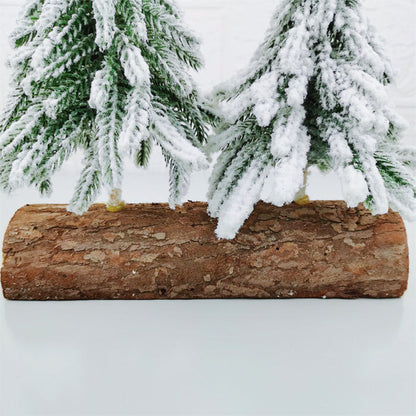 Bulk 8" Artificial Cedar Xmas Tree with Base for Party Tabletop Decor Wholesale