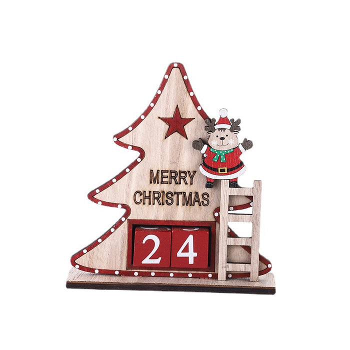 Bulk Christmas Tabletop Ornament with Santa Number Cube for Home Office Xmas Party Decor Wholesale