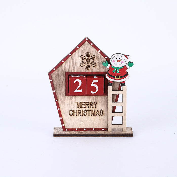 Bulk Christmas Tabletop Ornament with Santa Number Cube for Home Office Xmas Party Decor Wholesale