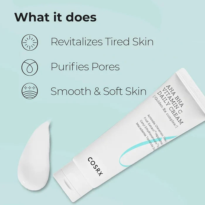COSRX Refresh AHA BHA Vitamin C Daily Cream 50ml