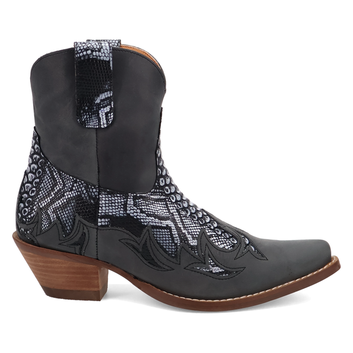 Dingo Women's Cobra Kiss Leather Bootie in Black