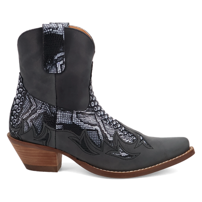 Dingo Women's Cobra Kiss Leather Bootie in Black