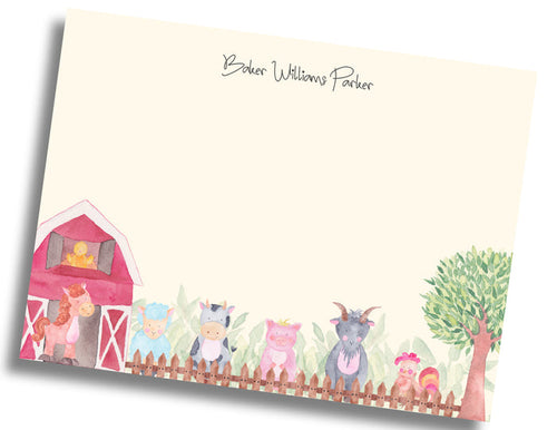 Farm Animal Stationery