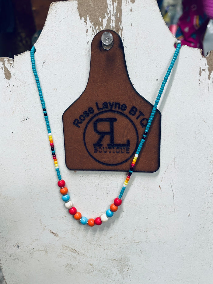 Fiesta Serape Short necklace