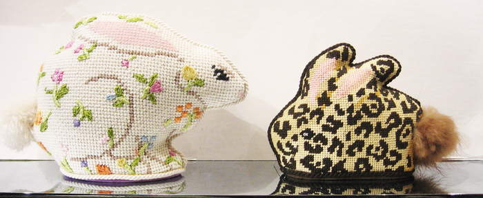 Needlepoint Floral Bunny Canvas