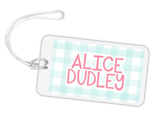 Gingham Bag Tag