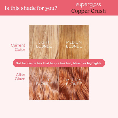 Glaze Supergloss Copper Crush - For Brunettes & Redheads 190ml