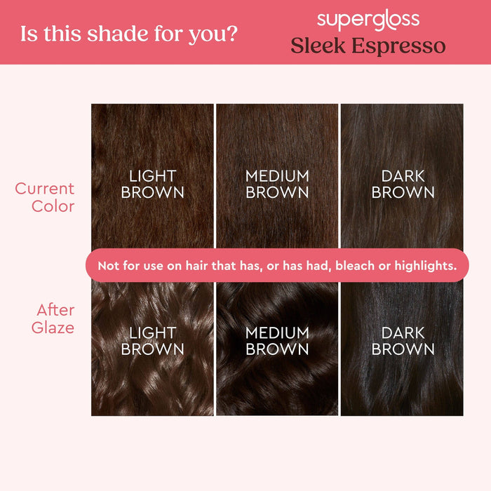 Glaze Supergloss Sleek Espresso - For Brunettes 190ml