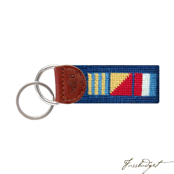 Got Rum Needlepoint Key Fob-Fussbudget.com
