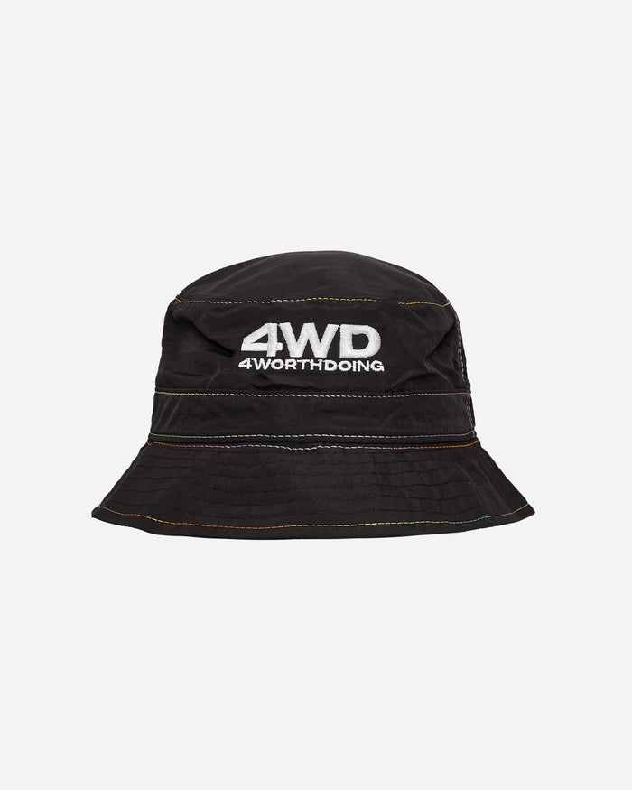 4 Worth Doing Gradient Stitch Nylon Bucket Black Hats Bucket 4WDSS23HT5 BLACK