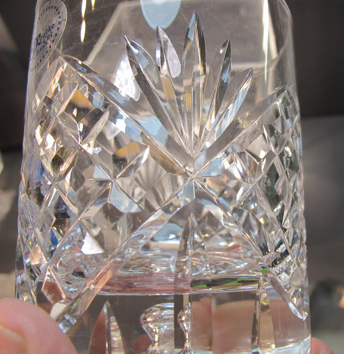 Hand cut DOR custom whiskey glass Double on the rocks ORourke