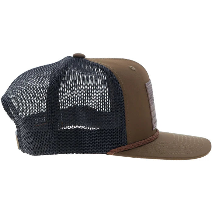 Hooey "Liberty Roper" Brown/Black with Leather Patch