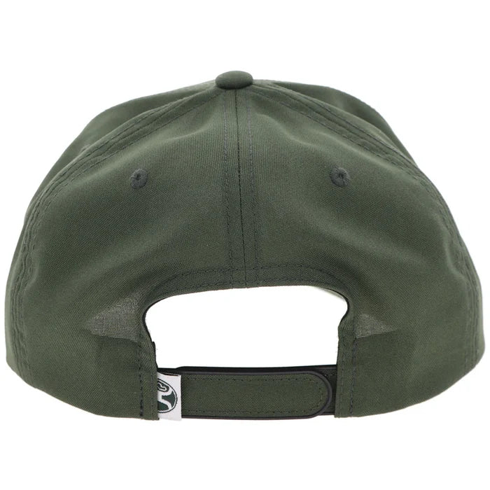 Hooey "Mark Out" Green with White Stitching Hat