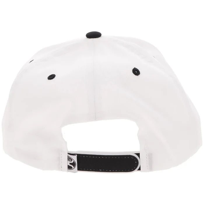 Hooey "Mark Out" White with Black Stitching Hat