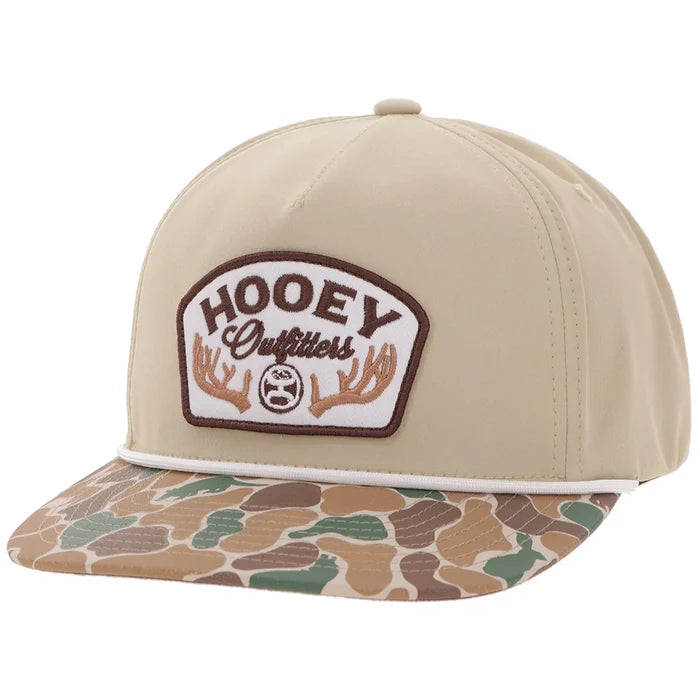 Hooey "Outfitters" Tan/Camo with Patch Hat