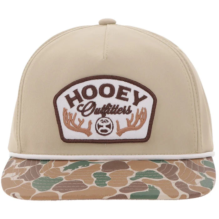 Hooey "Outfitters" Tan/Camo with Patch Hat