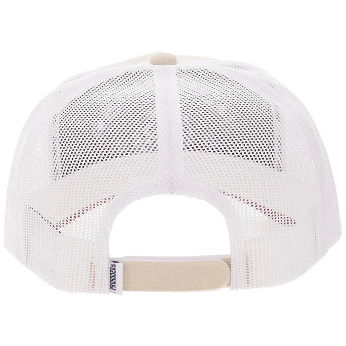 Hooey Prorodeo Tan/White with Blue Logo Hat