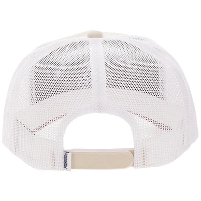 Hooey Prorodeo Tan/White with Blue Logo Hat