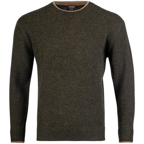 jack pyke ashcombe crewknit jumper dark olive